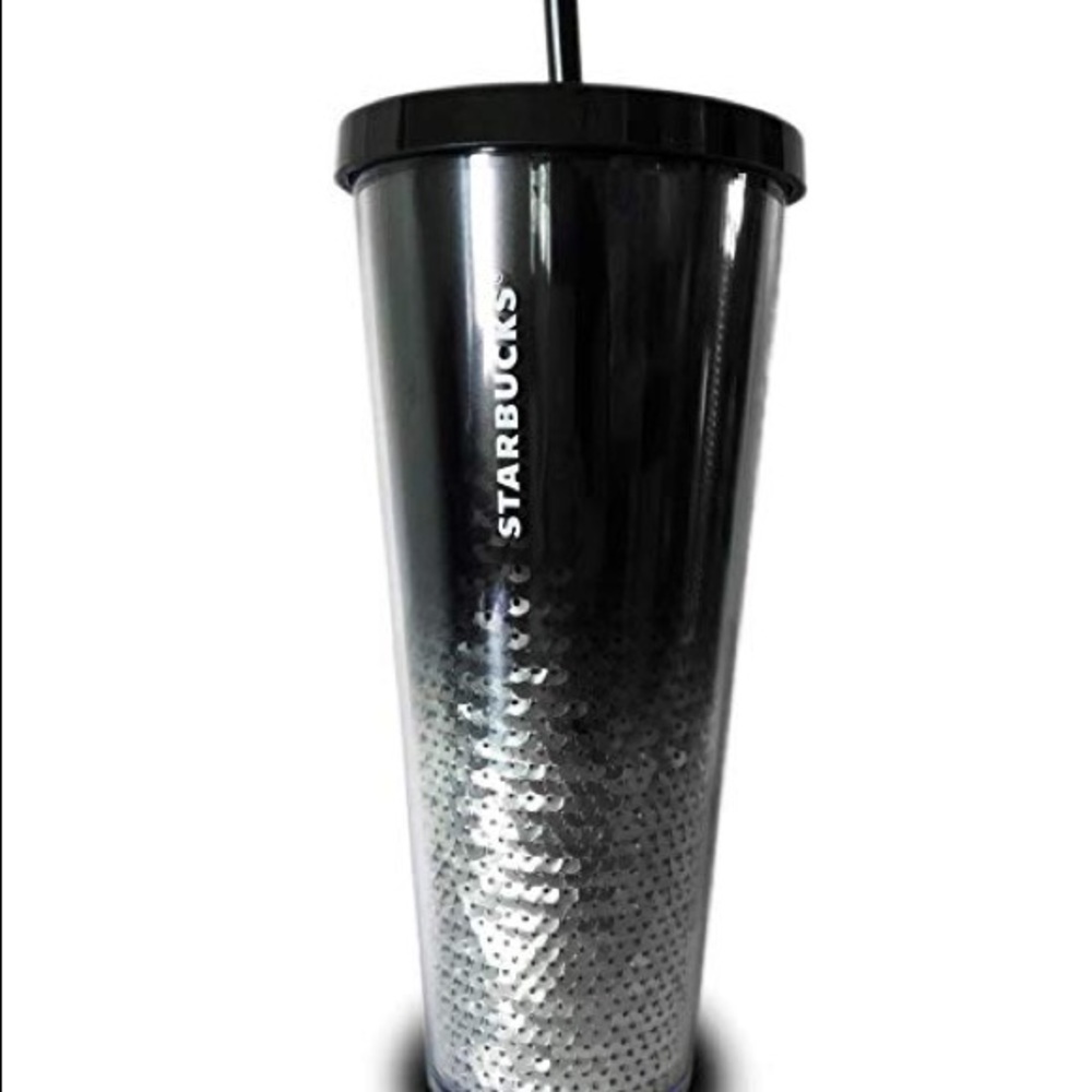 Starbucks 2018 Holiday Black/Silver Sequins Cup